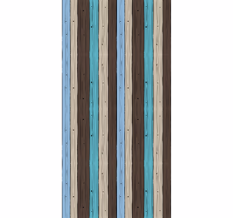 Rollo Fenster mit Muster holz-streifenmuster - TenStickers