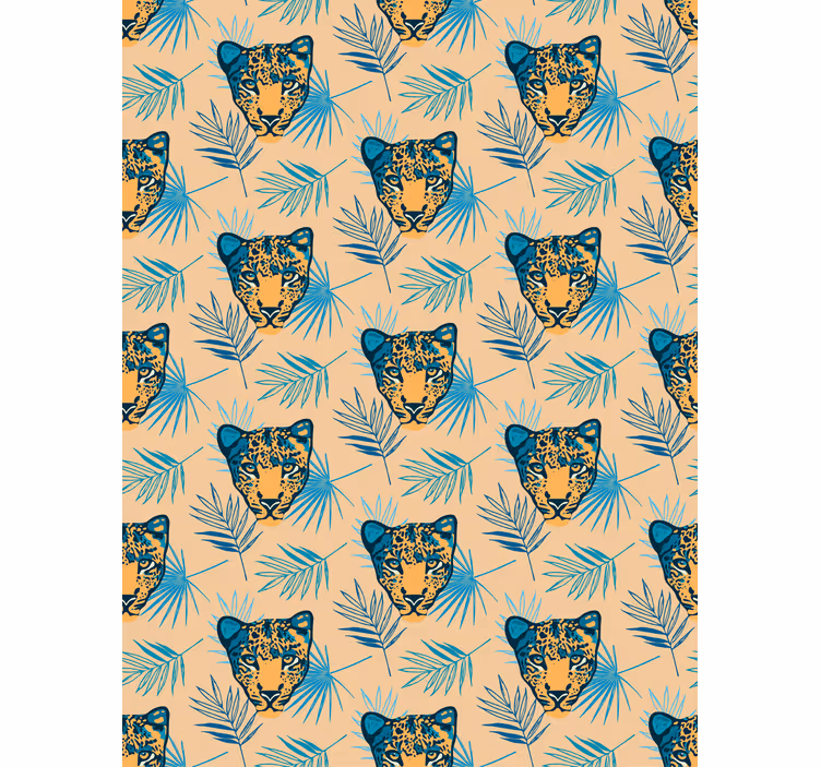 Rollo fenster tiere mit leopardenkopf-muster - TenStickers
