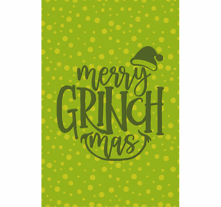 Rollo Fenster Spruch fröhliche grinchmas jubeln - TenStickers