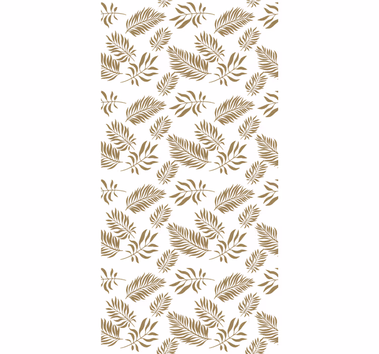 Rollo Fenster Blumen und Pflanzen anmutiges blattmotiv - TenStickers