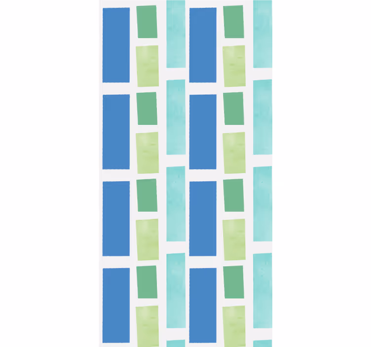 Rollo Fenster mit Muster geometrisches blockmuster - TenStickers