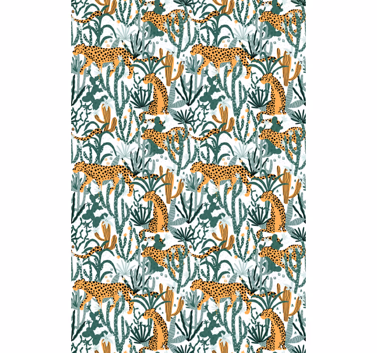 Rollo Fenster Tiere safari flora fauna - TenStickers