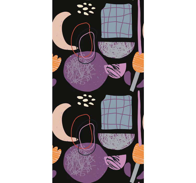 Rollo Fenster Modern abstraktes formmuster - TenStickers