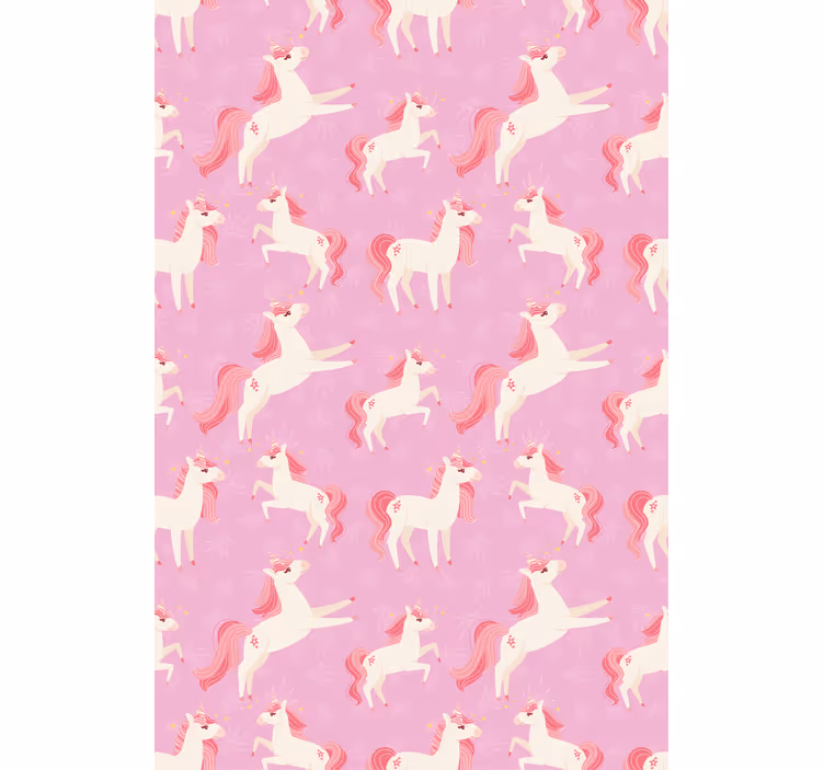 Rollo fenster kinderzimmer einhornfantasie rosa - TenStickers
