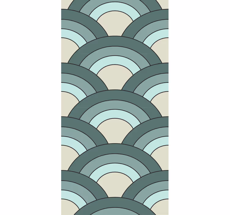 Rollo Fenster Modern geschwungenes musterdesign - TenStickers