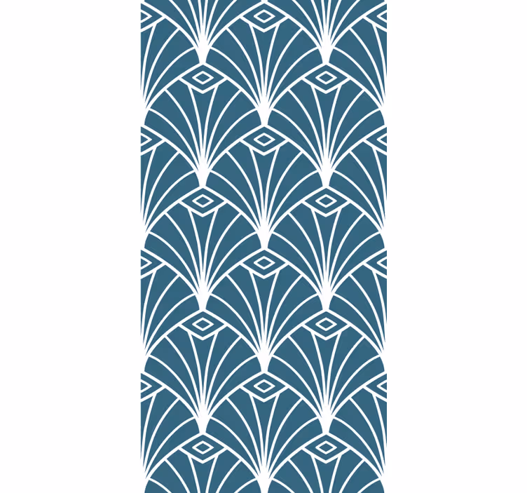 Rollo Fenster Modern stylische fächermuster - TenStickers