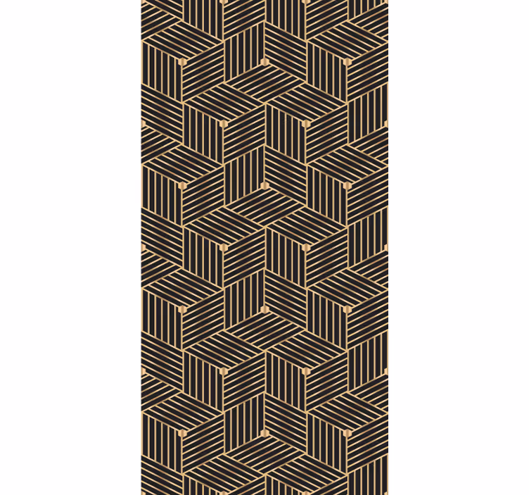 Elegante Rollos Goldenes geometrisches dekomuster - TenStickers