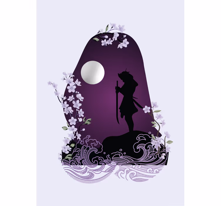 Rollo Fenster Spaß schwertkämpfer-silhouette - TenStickers