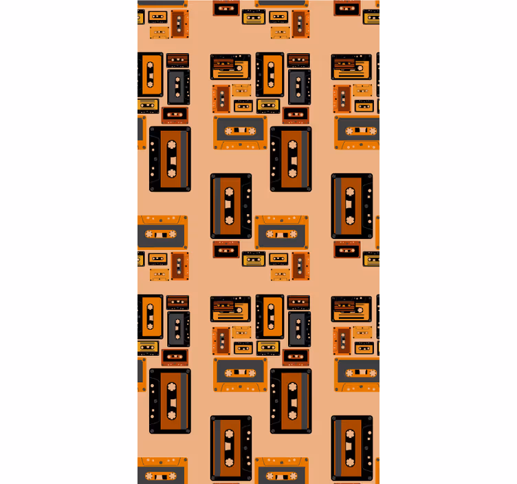 Rollo Fenster Vintagemuster retro-kassetten - TenStickers