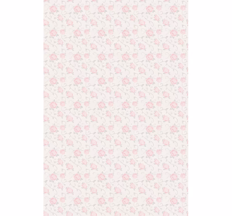 Rollo Fenster Blumen zarte rosa rosen - TenStickers
