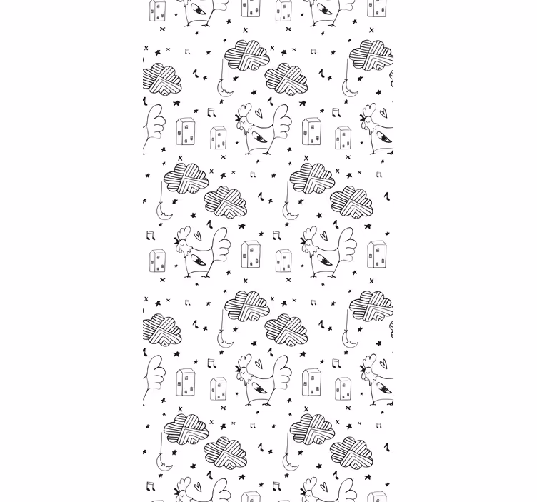 Weitere Fenster Rollos huhn muster - TenStickers