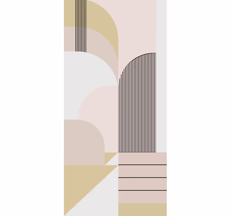 Rollo Fenster Modern geometrisches kurvendesign - TenStickers