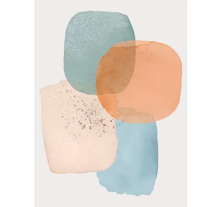 Rollo Fenster Modern geometrische farbkleckse - TenStickers