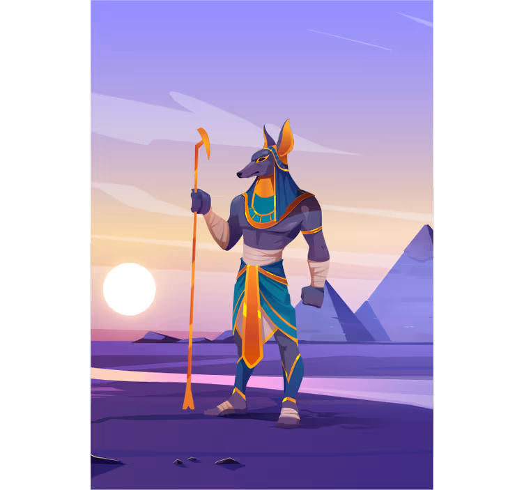 Rollo Fenster Superhelden anubis wächterfigur - TenStickers