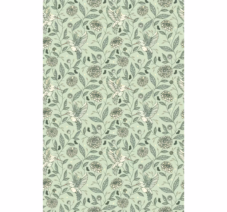 Rollo fenster blumen und pflanzen im charmanten design - TenStickers