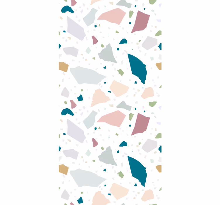 Rollo Fenster mit Muster abstrakter unregelmäßiger terrazzo - TenStickers