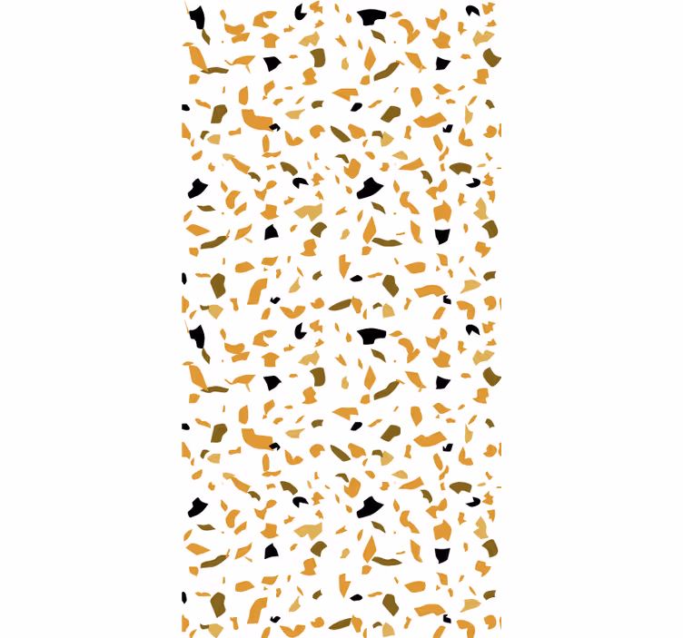 Rollo Fenster mit Muster brauner und beiger terrazzo - TenStickers