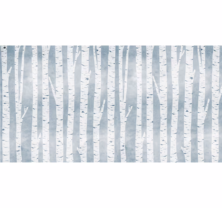 Rollo Fenster Baum birke grau gemustert - TenStickers