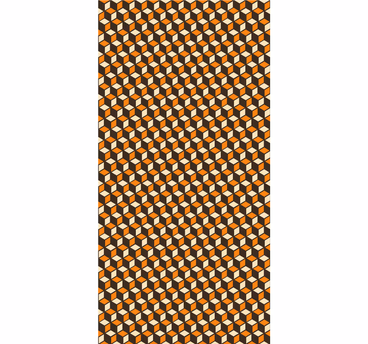 Rollo Fenster Modern geometrisches würfelmotiv - TenStickers