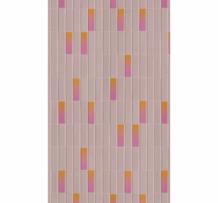 Rollo fenster mit muster in farbverlauf pink - TenStickers