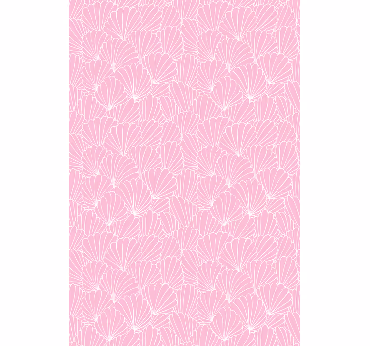 Rollo Fenster Tiermuster rosa muschelmuster - TenStickers