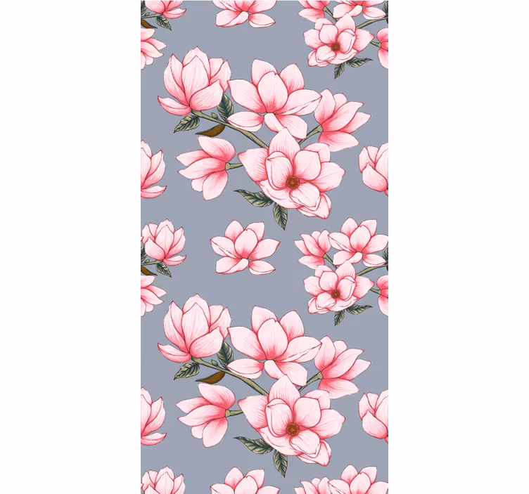 Rollo fenster blumen und pflanzen magnolia blütenmuster - TenStickers