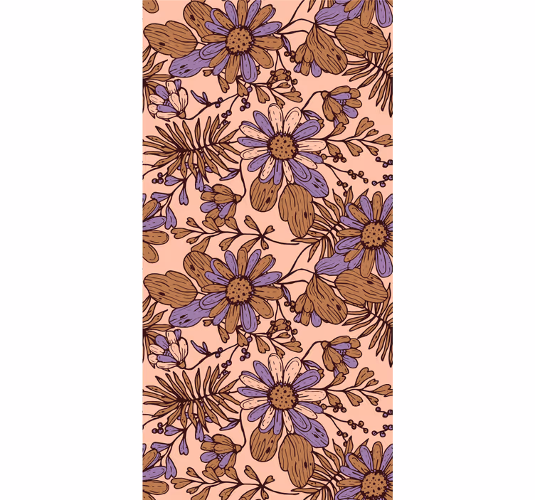 Rollo Fenster Blumen und Pflanzen blumengartenmuster - TenStickers