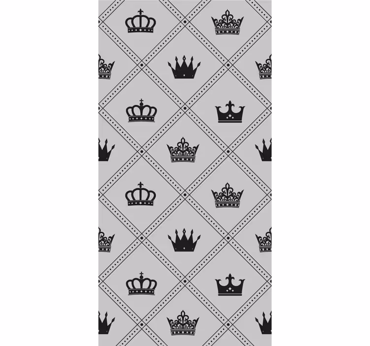 Rollo Fenster Elegant kronenmusterdesign - TenStickers