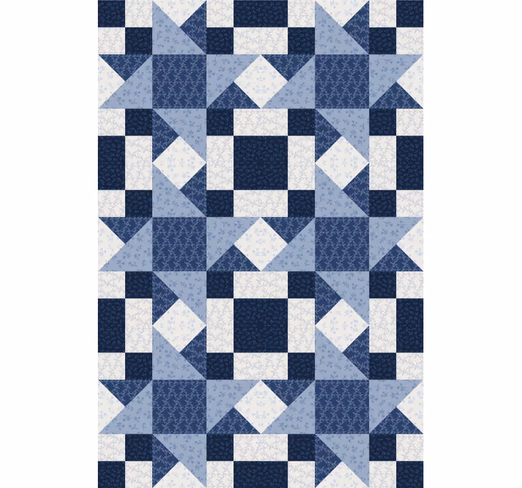 Rollo fenster mit muster in patchwork geometrie - TenStickers