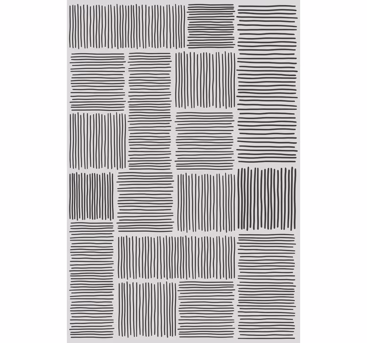 Rollo fenster mit muster schwarz-grau streifen - TenStickers