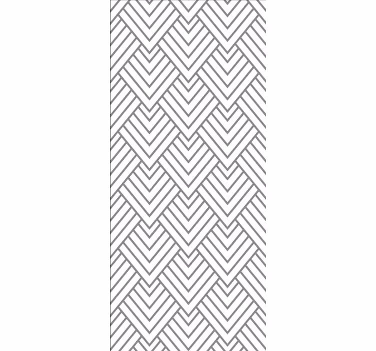 Rollo Fenster Badezimmer graues chevron-design - TenStickers