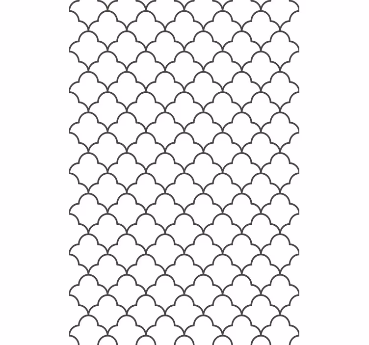 Rollo Fenster Modern stilisiertes geschwungenes muster - TenStickers