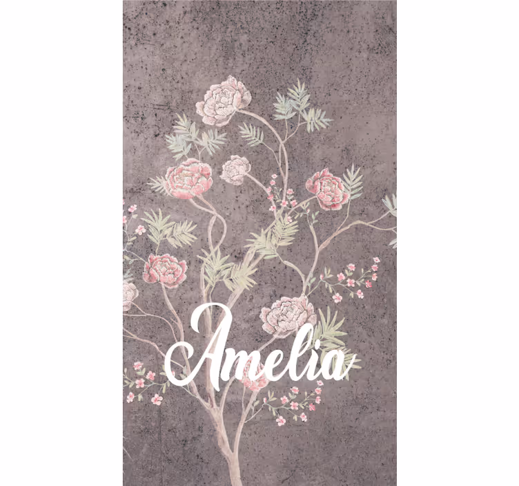 Rollo fenster blumen und pflanzen personalisierte eleganz - TenStickers