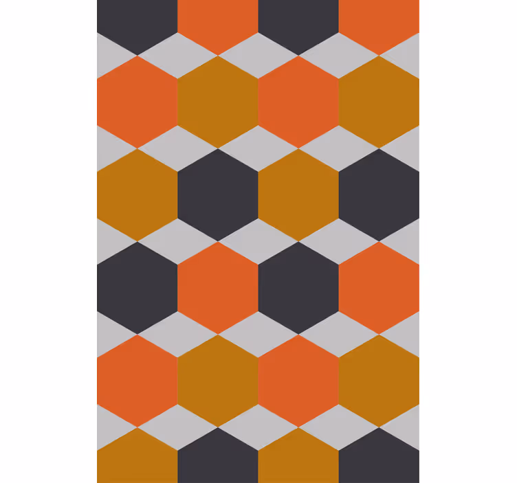 Rollo Fenster Modern sechseckiges musterdesign - TenStickers