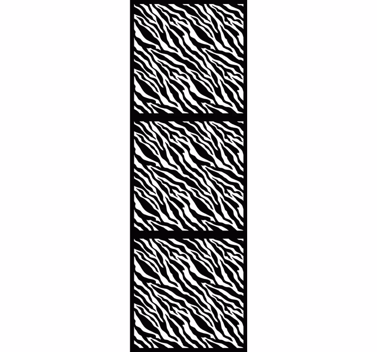 Rollo Fenster Tiere stilisiertes zebramuster - TenStickers