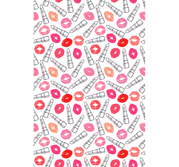 Rollo Fenster Spaß kuss- und lippenstiftmuster - TenStickers