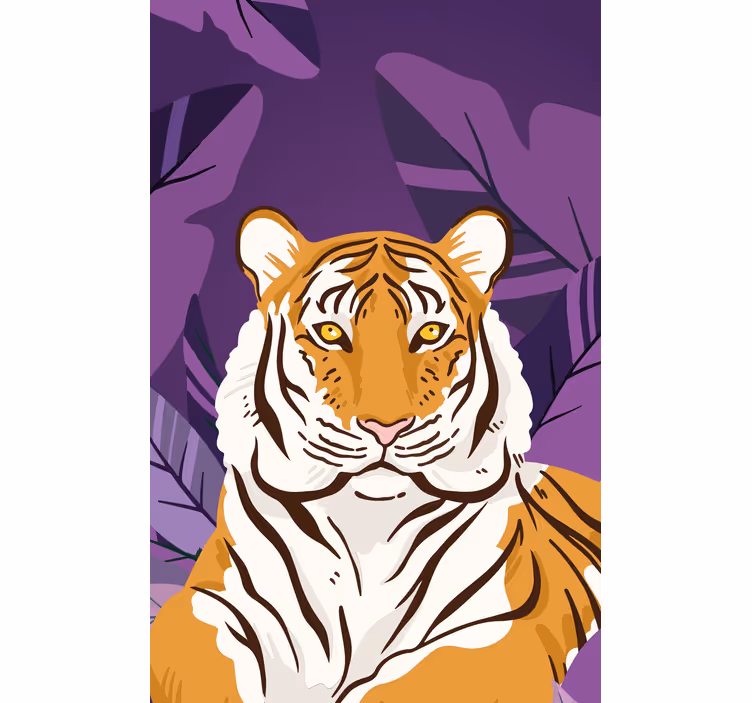 Kind Rollos Neugierige tiger-dschungeltiere - TenStickers