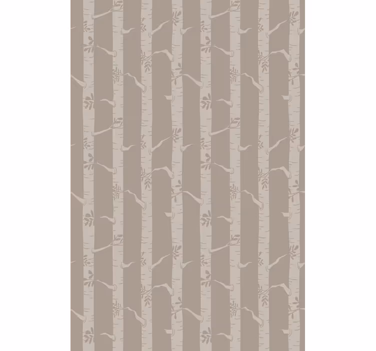 Rollo Fenster Baum birke braunes muster - TenStickers