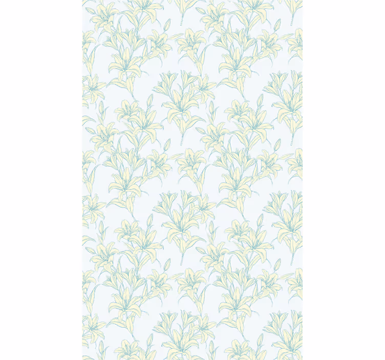Rollo Fenster Blumen und Pflanzen subtile botanische motive - TenStickers