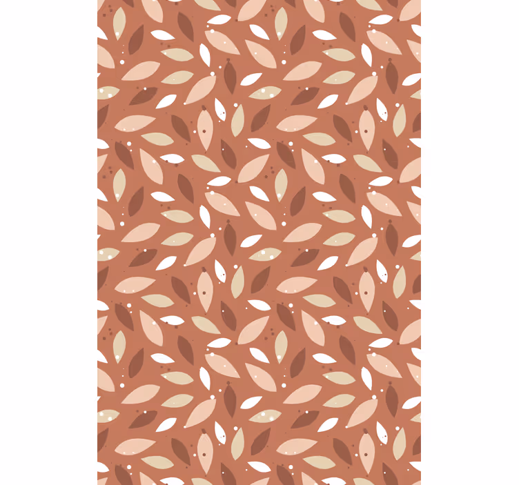 Rollo Fenster Blumen und Pflanzen blattbraunes muster - TenStickers