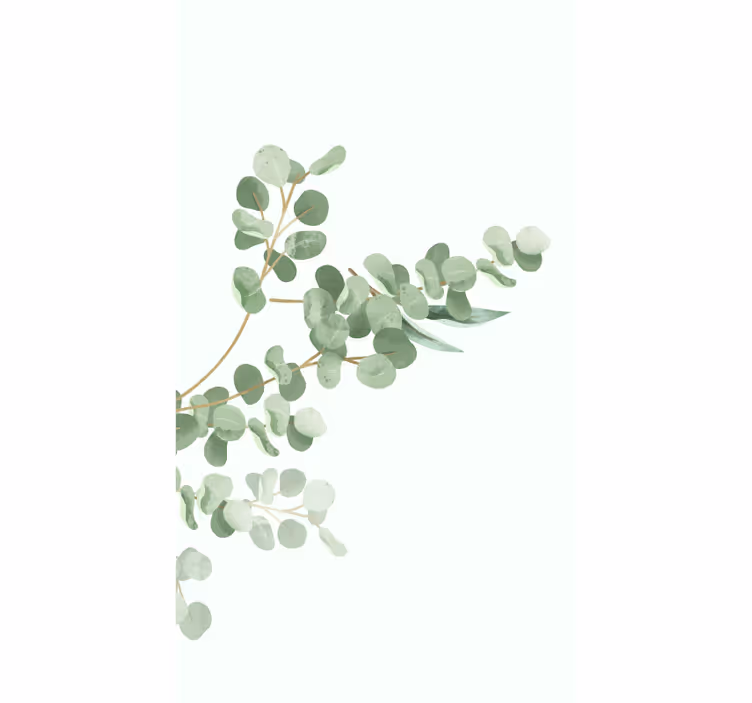 Rollo Blumen und Pflanzen "boho" lässt Muster - TenStickers