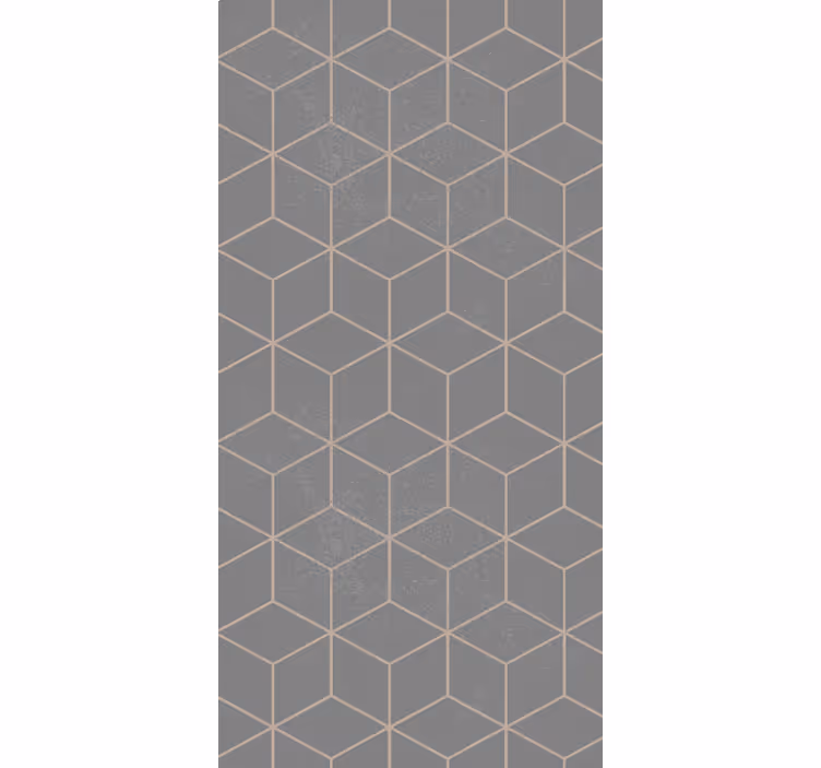 Rollo Fenster Modern geometrisches graues motiv - TenStickers