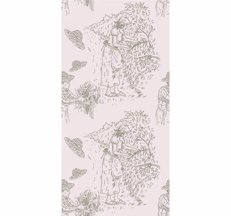 Rollo Fenster Elegant ernteszene vintage - TenStickers