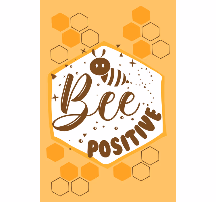 Rollo Fenster Spruch biene positive nachricht - TenStickers