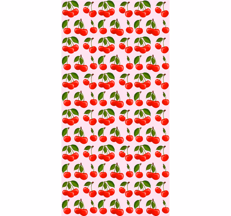 Rollo mit Obst und Gemüse Dekor echte kirschen - TenStickers