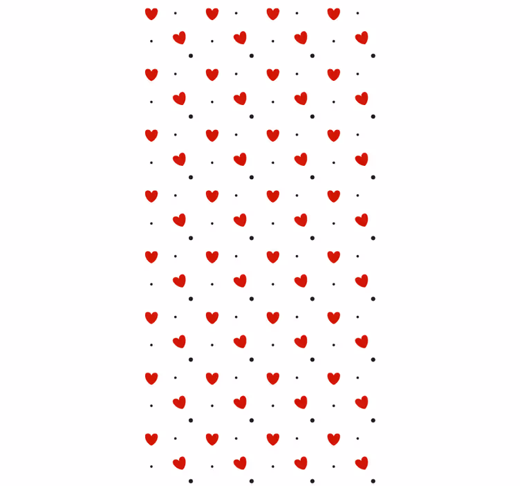 Rollo Fenster romantisch herz muster freude - TenStickers