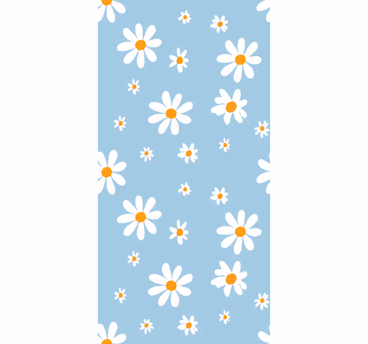 Rollo Fenster Blumen und Pflanzen zarte gänseblümchenmuster - TenStickers