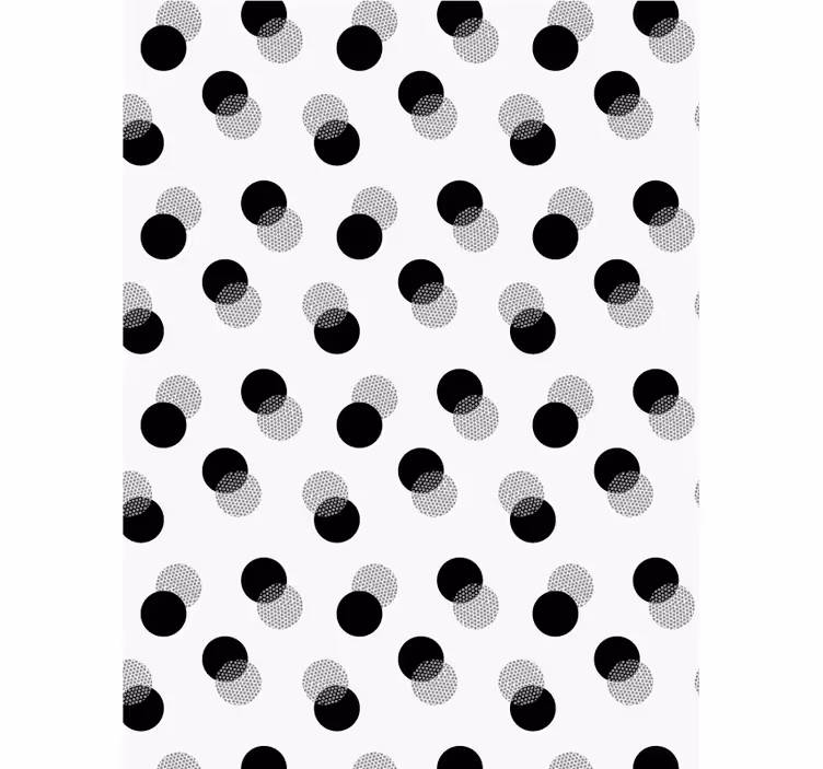 Textur und Muster Rollos Schwarz-weiß-geo - TenStickers
