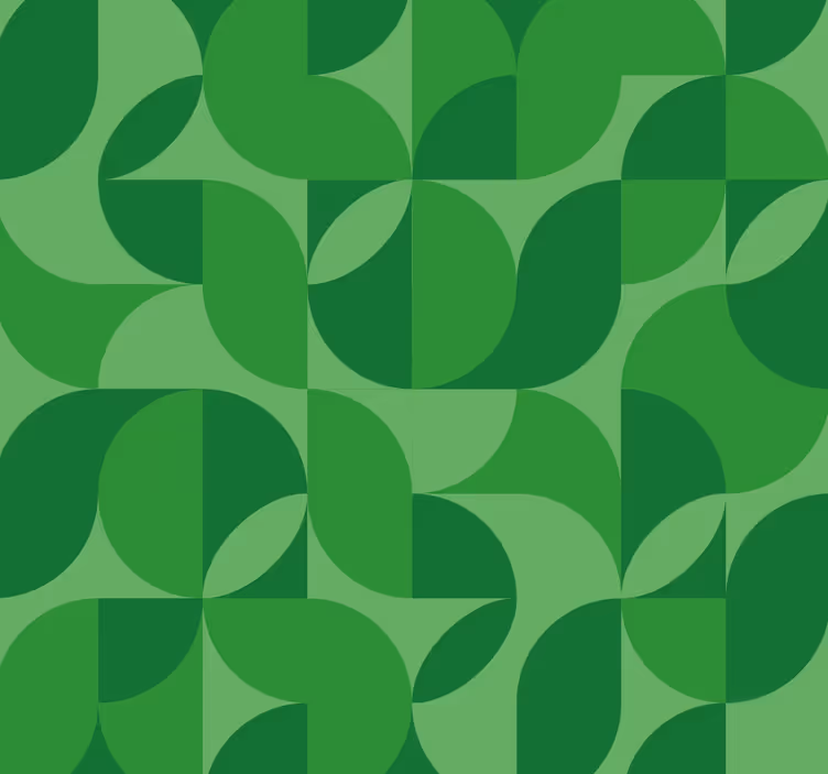 Rollos grün retro-geometrisch - TenStickers
