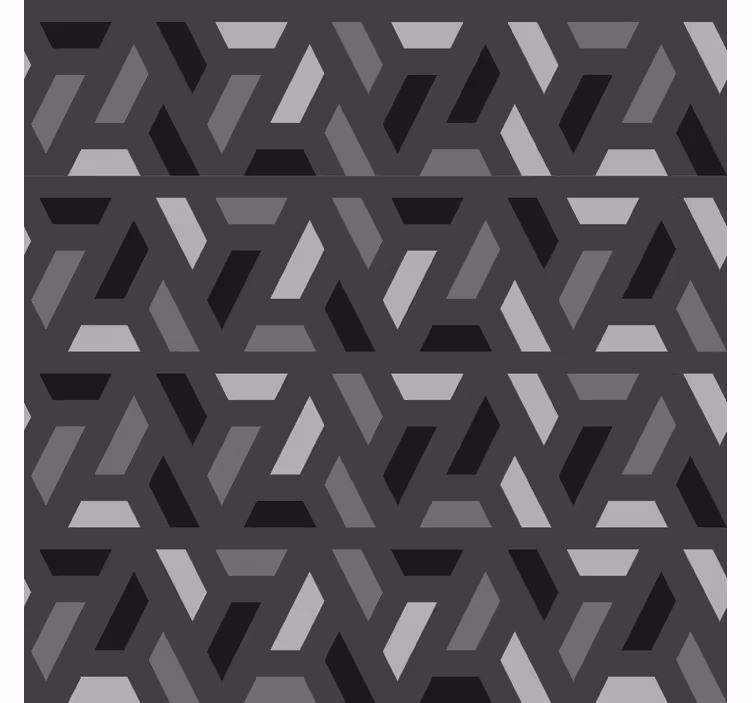 Rollos fürs Wohnzimmer geometrische dreiecke in schwarztönen - TenStickers